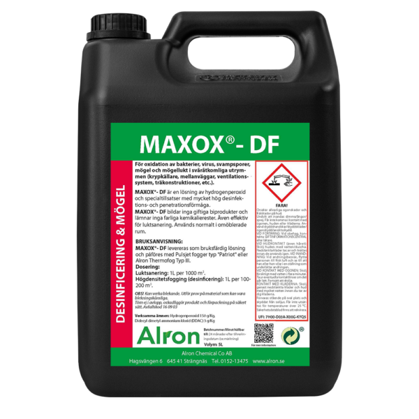 Alron MaxoxDF Mögelsanering. Produkt mögelsanering MaxoxDF