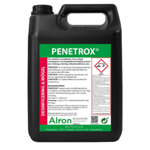Alron Penetrox Mögelsanering. Produkt oxidationsmedel Penetrox