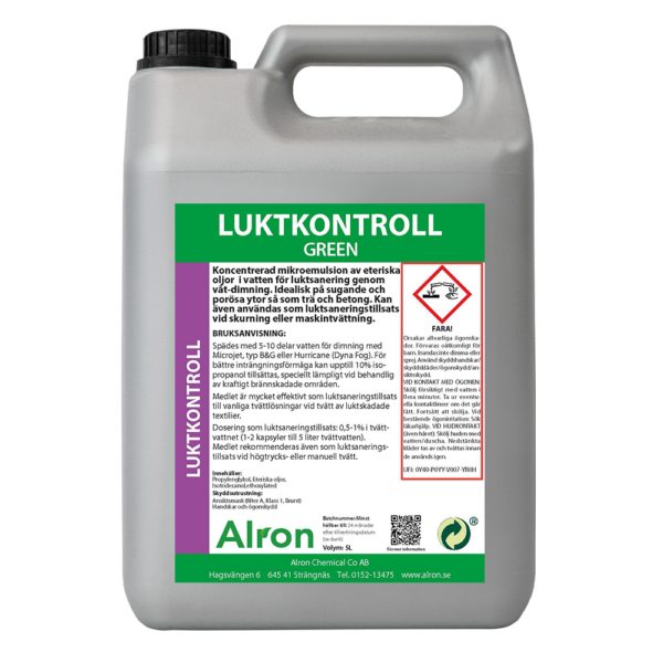Paar hefboom Alert Luktkontroll Green Mint - Alron Chemical AB