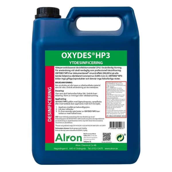 Alron OxydesHP3 Mögelsanering. Produkt desinfektionsmedel OxydesHP3