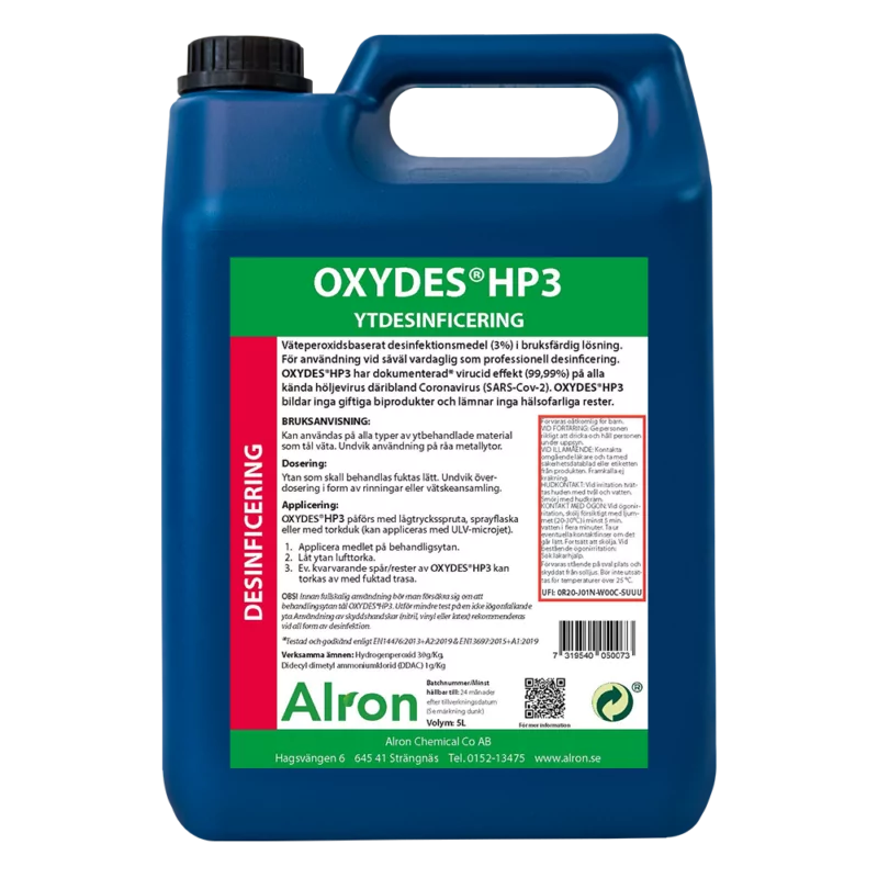 Alron OxydesHP3 Mould Remediation. Product disinfectant OxydesHP3