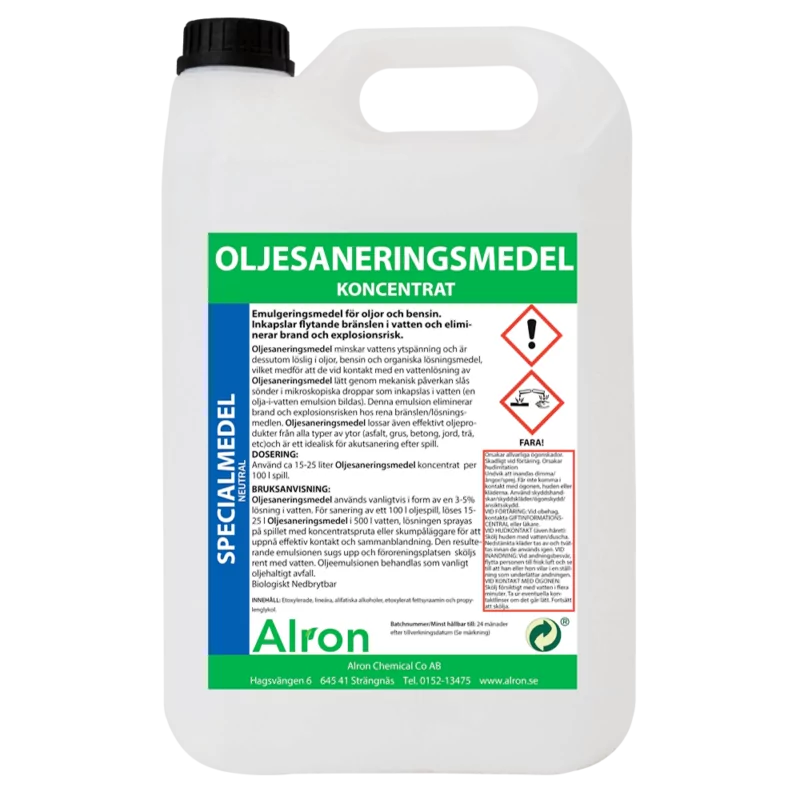 Agente de descontaminación de aceite de alón Agente especial. Emulsionante Alron