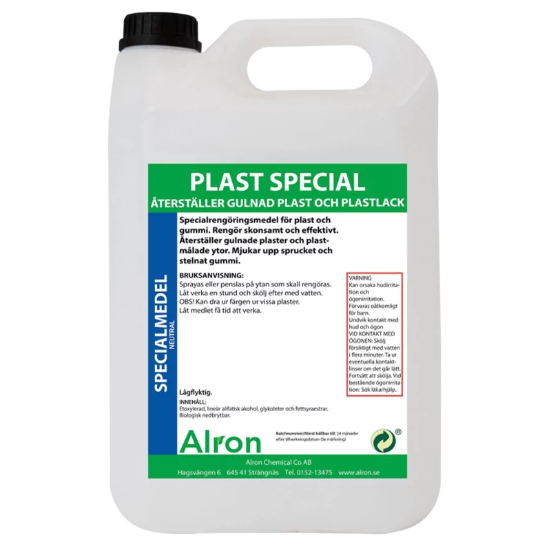 Alron Plastic Spezialmittel. Alron Spezialreinigung Kunststoff